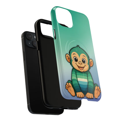 "Monkey Love" – Gay [MLM] Pride Monkey MagSafe® iPhone Tough Case