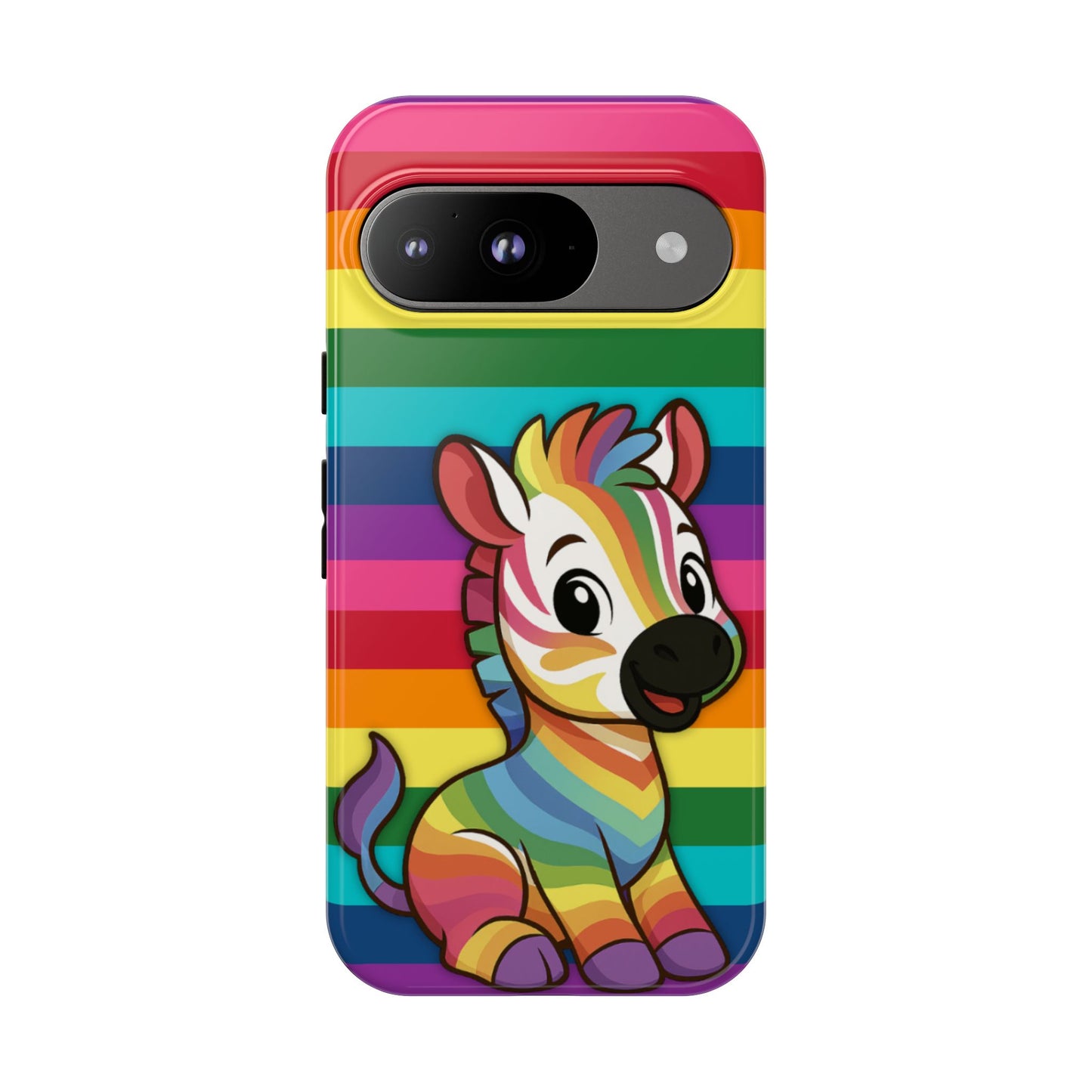 "zee the o.g." – original rainbow pride zebra android tough phone case