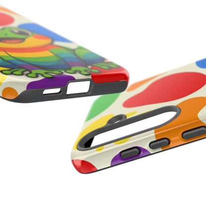 "Rainbow Ribbit" - LGBTQIA+ Pride Frog Android Tough Phone Case
