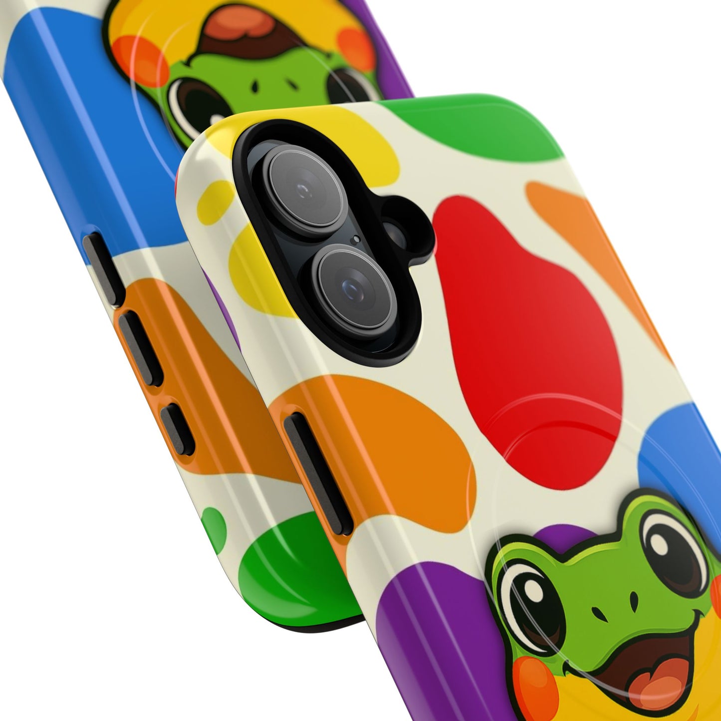 "rainbow ribbit" - lgbtqia+ pride frog magsafe® iphone tough case