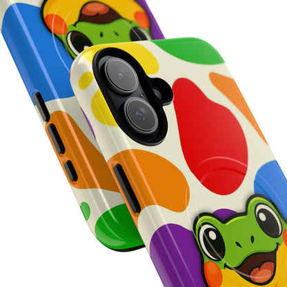 "Rainbow Ribbit" - LGBTQIA+ Pride Frog MagSafe® iPhone Tough Case