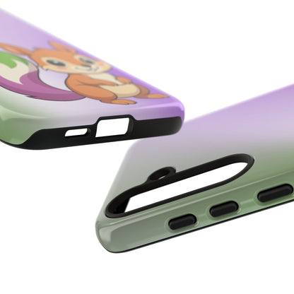 "Queeriosity"– Genderqueer Squirrel Pride Android Tough Phone Case