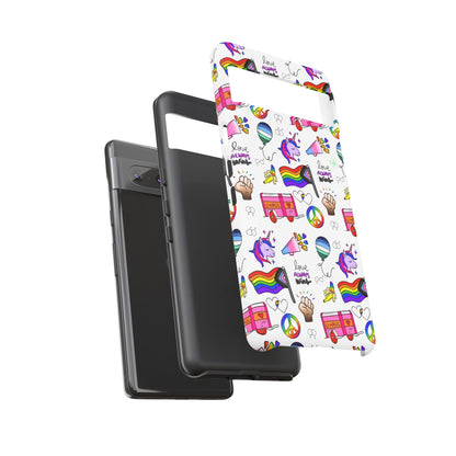 "Identity Mix" LGBTQIA+ Collage Android Tough Phone Case