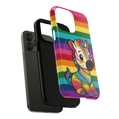 "Zee the O.G." – Original Rainbow Pride Zebra MagSafe® iPhone Tough Case