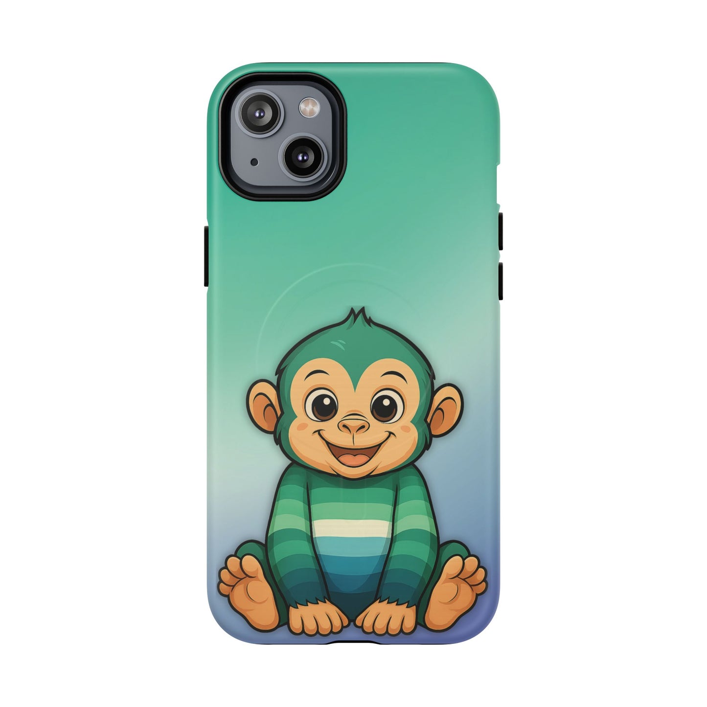 "monkey love" – gay [mlm] pride monkey magsafe® iphone tough case