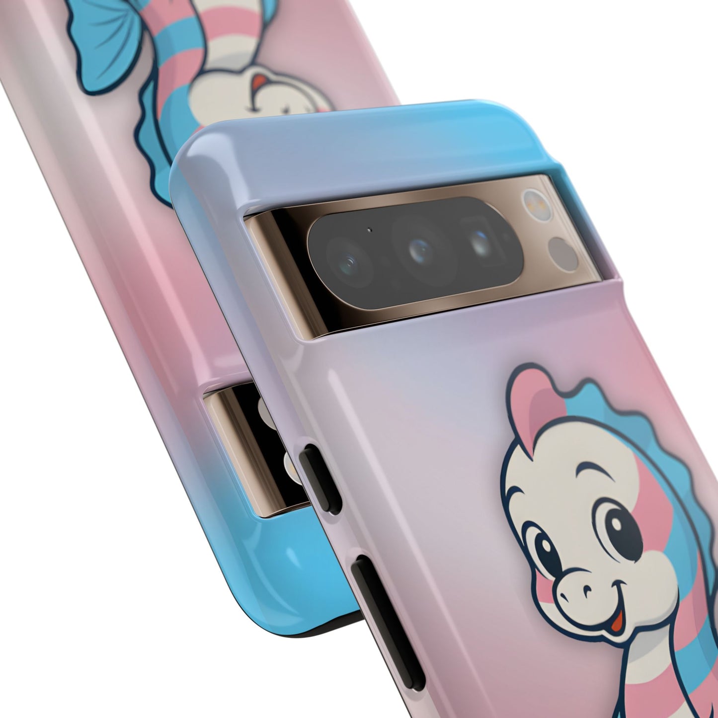 “sea me” – trans pride seahorse android tough phone case