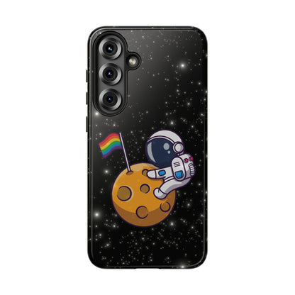 "Cosmic Queer" LGBTQIA+ Android Astronaut Tough Phone Case