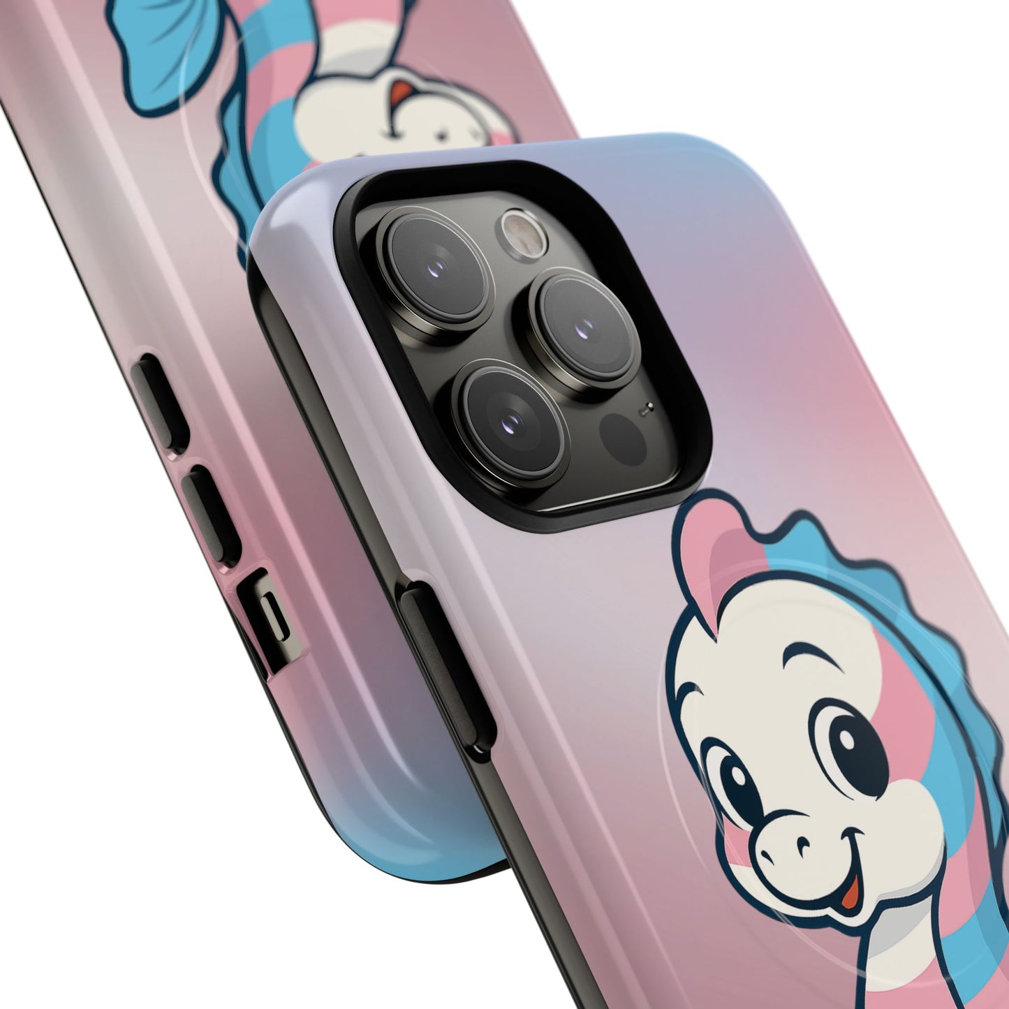"sea me" – trans pride seahorse magsafe® iphone tough case