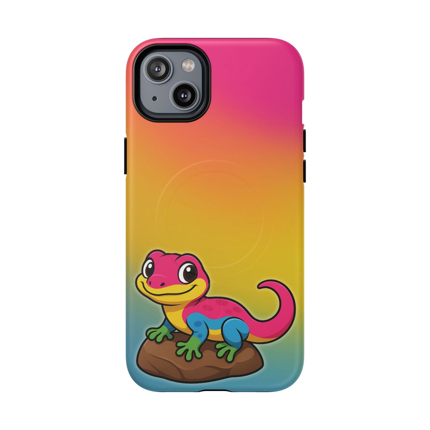 "pan-tastic voyage" – pansexual pride gecko magsafe® iphone tough case