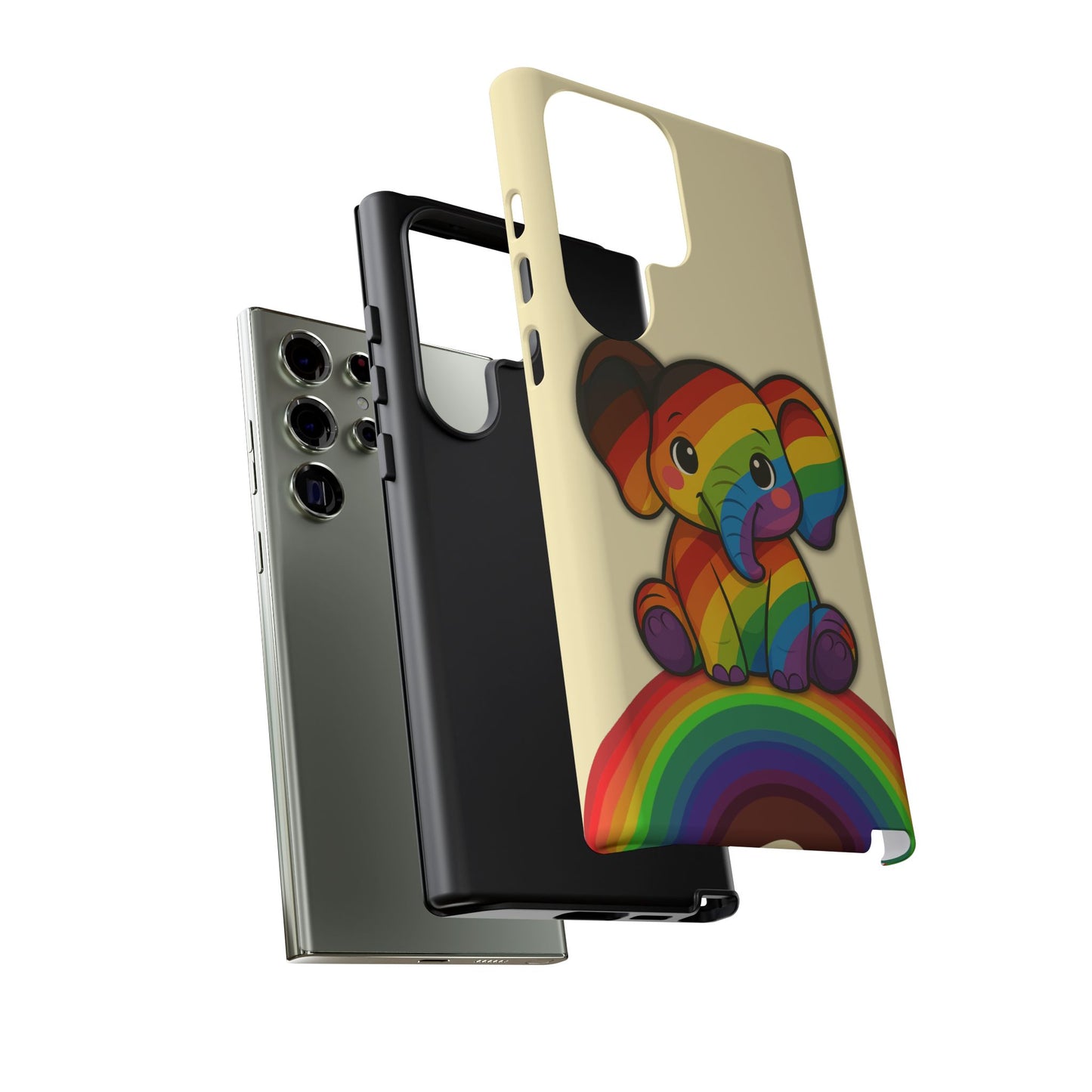 "jumbo joy" – philadelphia pride elephant android tough phone case
