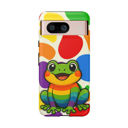 "Rainbow Ribbit" - LGBTQIA+ Pride Frog Android Tough Phone Case