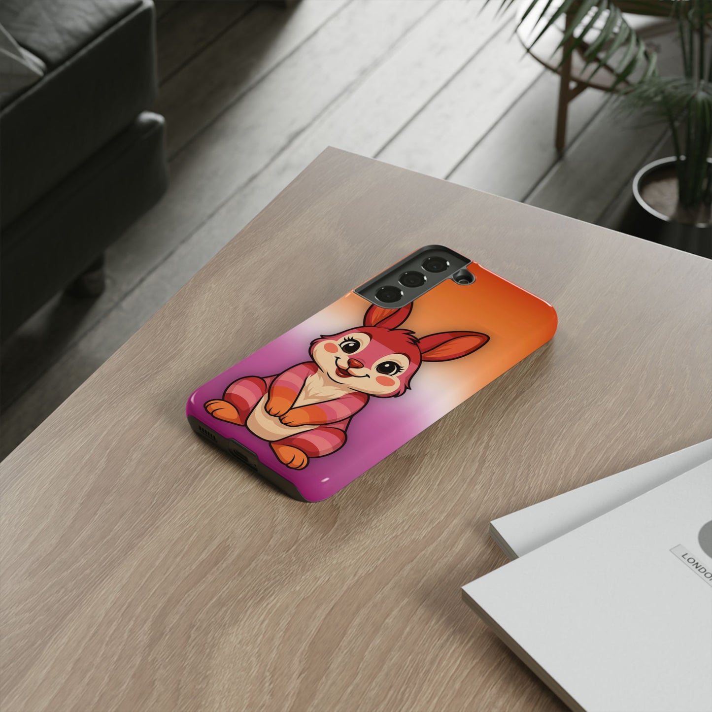 "hare to slay" – lesbian [femme] bunny android tough phone case