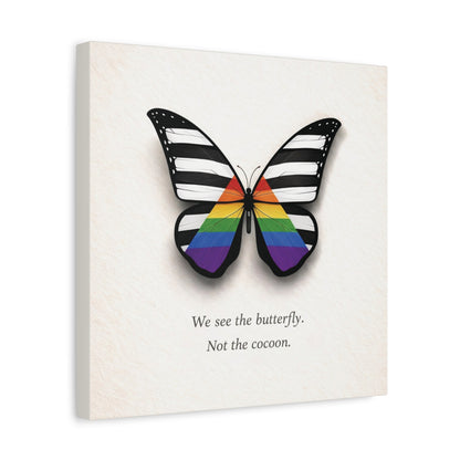 Ally Pride Butterfly | Metamorphosis Series Canvas Wall Art