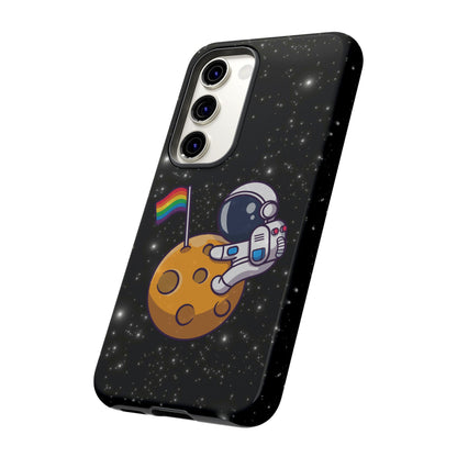 "Cosmic Queer" LGBTQIA+ Android Astronaut Tough Phone Case