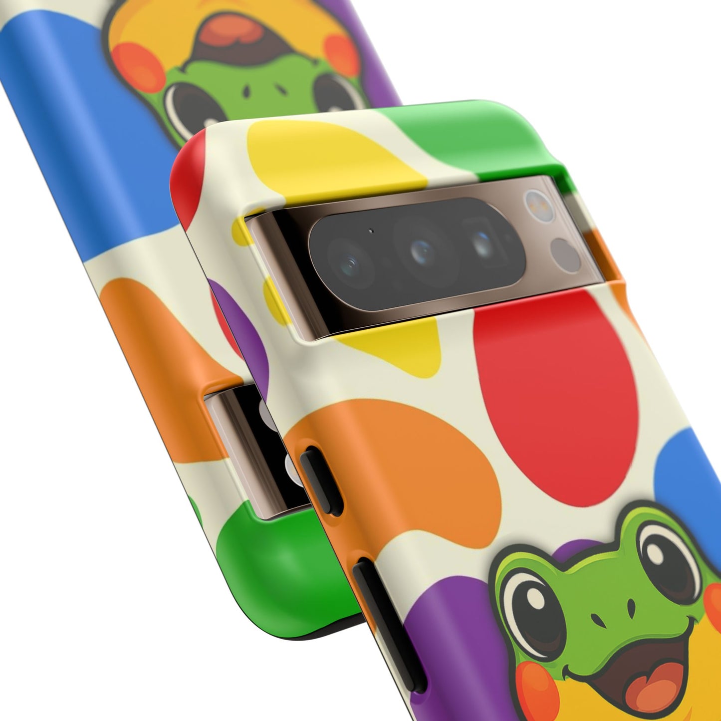 "rainbow ribbit" - lgbtqia+ pride frog android tough phone case
