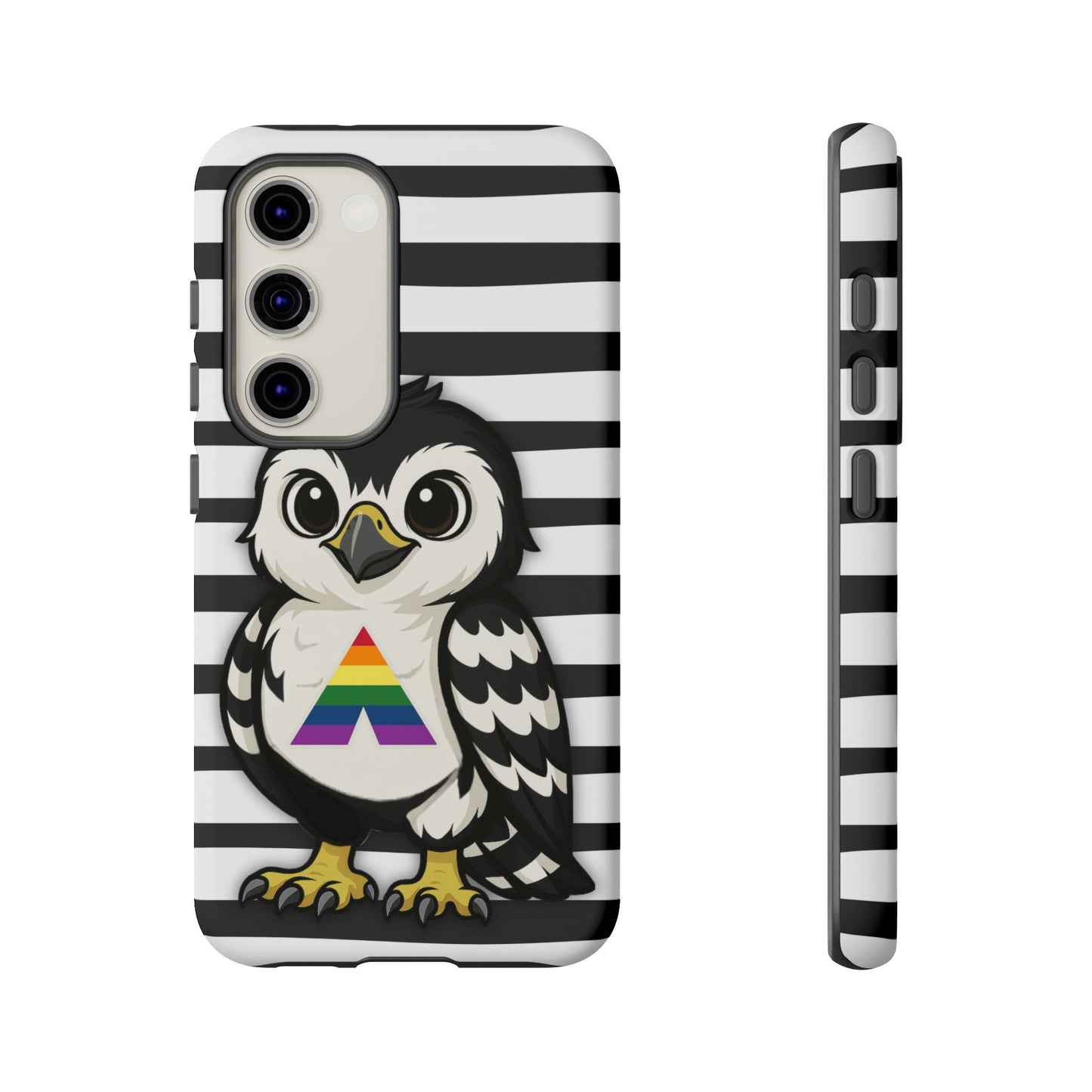 "fly with pride" – lgbtqia+ ally pride hawk android tough phone case