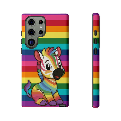 "Zee the O.G." – Original Rainbow Pride Zebra Android Tough Phone Case