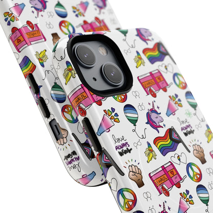 “Identity Mix” LGBTQIA+ Collage MagSafe® Tough iPhone Case