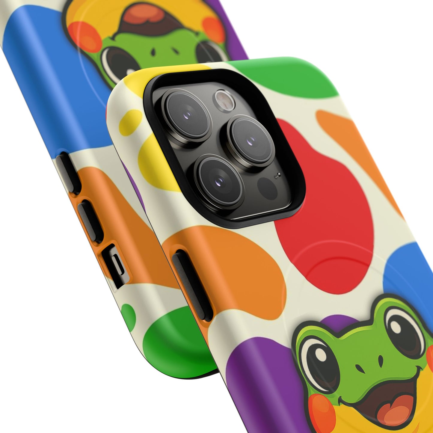 "rainbow ribbit" - lgbtqia+ pride frog magsafe® iphone tough case