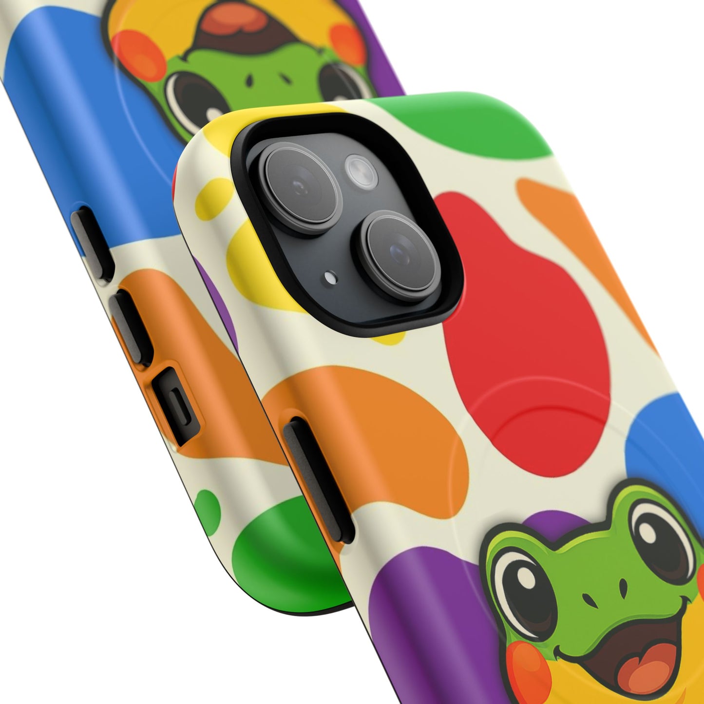 "rainbow ribbit" - lgbtqia+ pride frog magsafe® iphone tough case