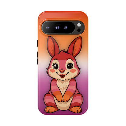 "Hare to Slay" – Lesbian [Femme] Bunny Android Tough Phone Case