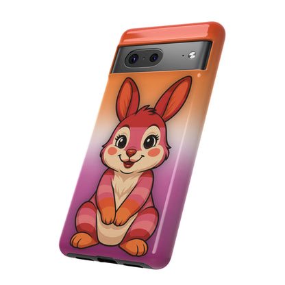 "Hare to Slay" – Lesbian [Femme] Bunny Android Tough Phone Case