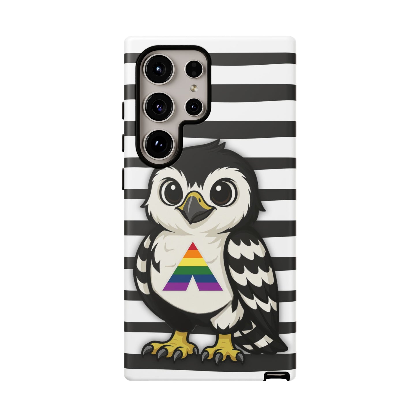 "fly with pride" – lgbtqia+ ally pride hawk android tough phone case