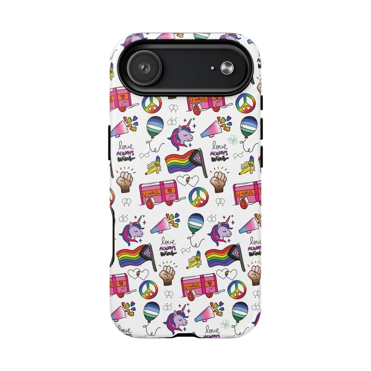 “identity mix” lgbtqia+ collage magsafe® tough iphone case
