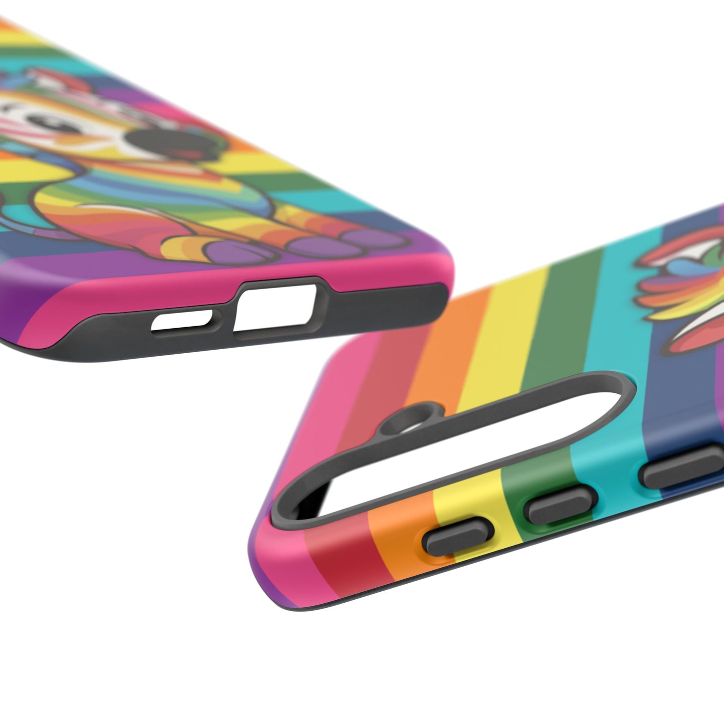 "zee the o.g." – original rainbow pride zebra android tough phone case
