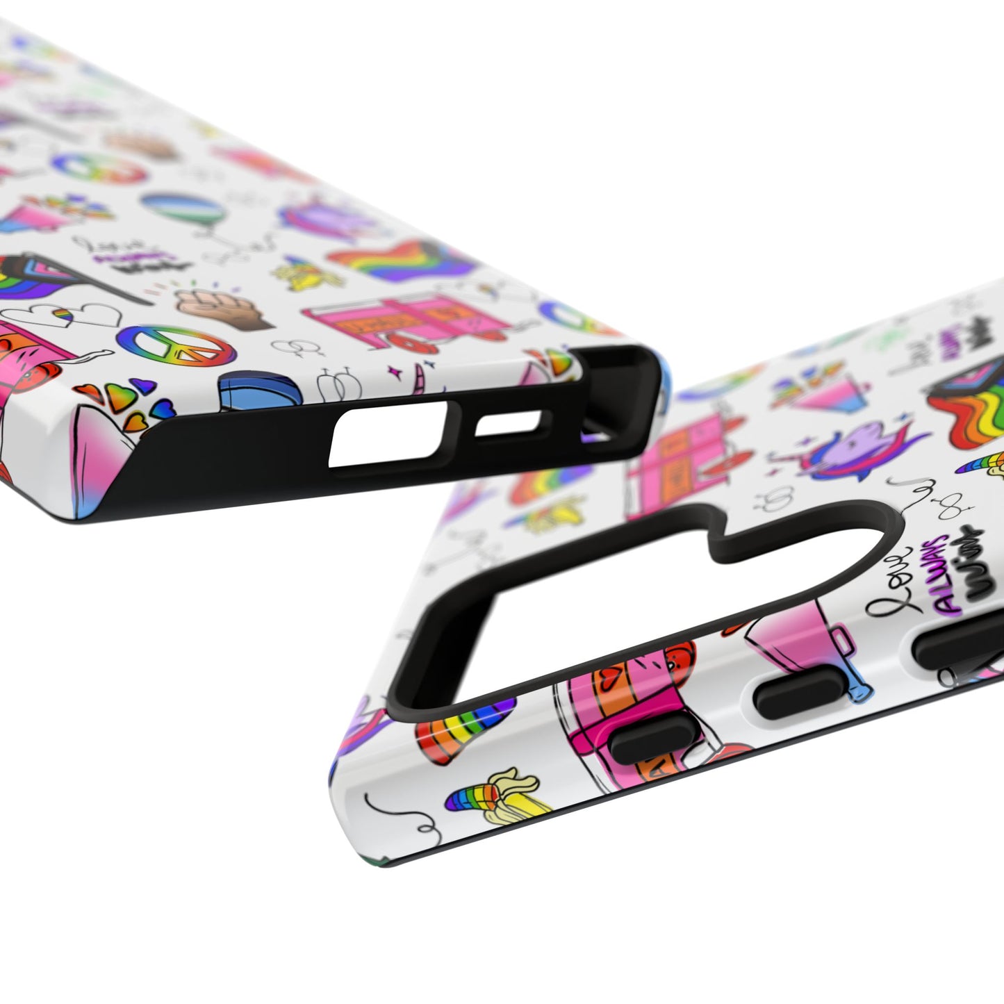 "identity mix" lgbtqia+ collage android tough phone case