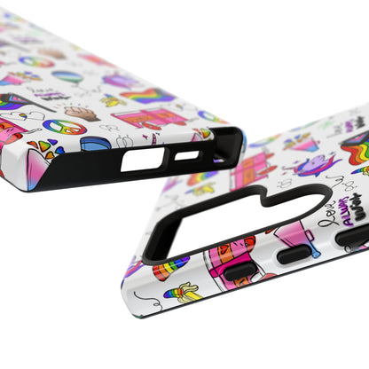 "Identity Mix" LGBTQIA+ Collage Android Tough Phone Case