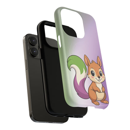 "Queeriosity"– Genderqueer Pride Squirrel MagSafe® iPhone Case