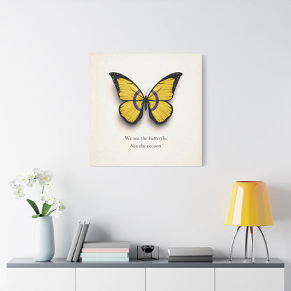 Intersex Pride Butterfly | Metamorphosis Series Canvas Wall Art