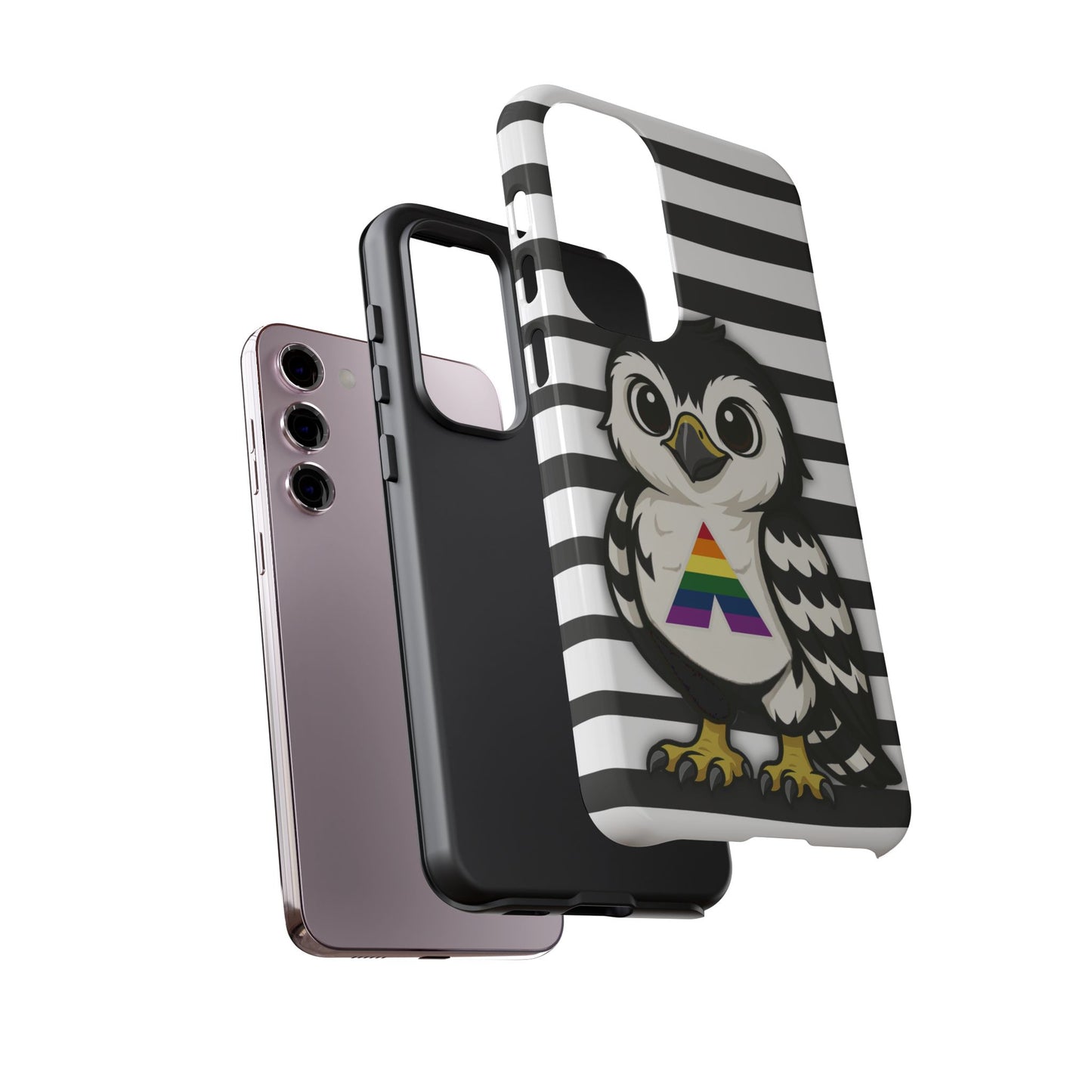 "fly with pride" – lgbtqia+ ally pride hawk android tough phone case