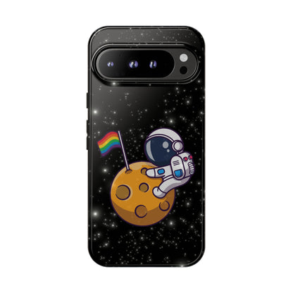 "Cosmic Queer" LGBTQIA+ Android Astronaut Tough Phone Case