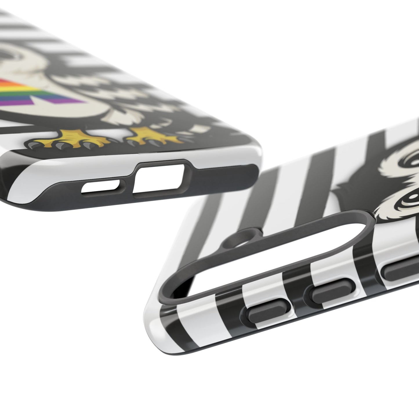 "fly with pride" – lgbtqia+ ally pride hawk android tough phone case