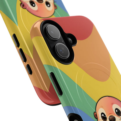 “Otterly Queer” – Retro Rainbow Pride Otter MagSafe® iPhone Tough Case