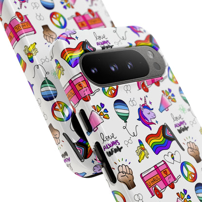 "Identity Mix" LGBTQIA+ Collage Android Tough Phone Case