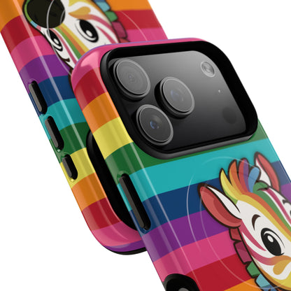 "Zee the O.G." – Original Rainbow Pride Zebra MagSafe® iPhone Tough Case