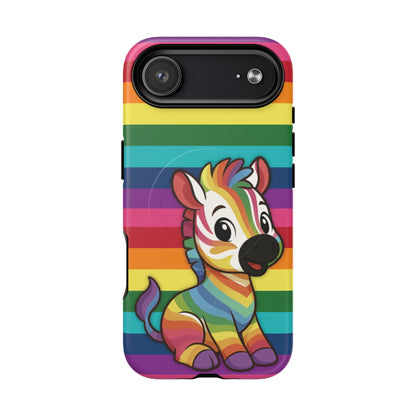 "Zee the O.G." – Original Rainbow Pride Zebra MagSafe® iPhone Tough Case