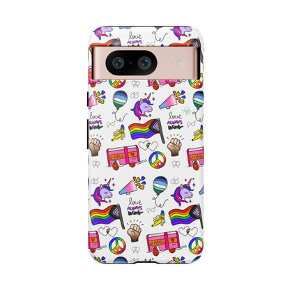 "Identity Mix" LGBTQIA+ Collage Android Tough Phone Case