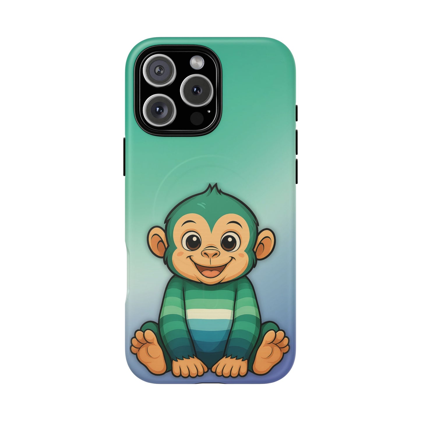 "monkey love" – gay [mlm] pride monkey magsafe® iphone tough case