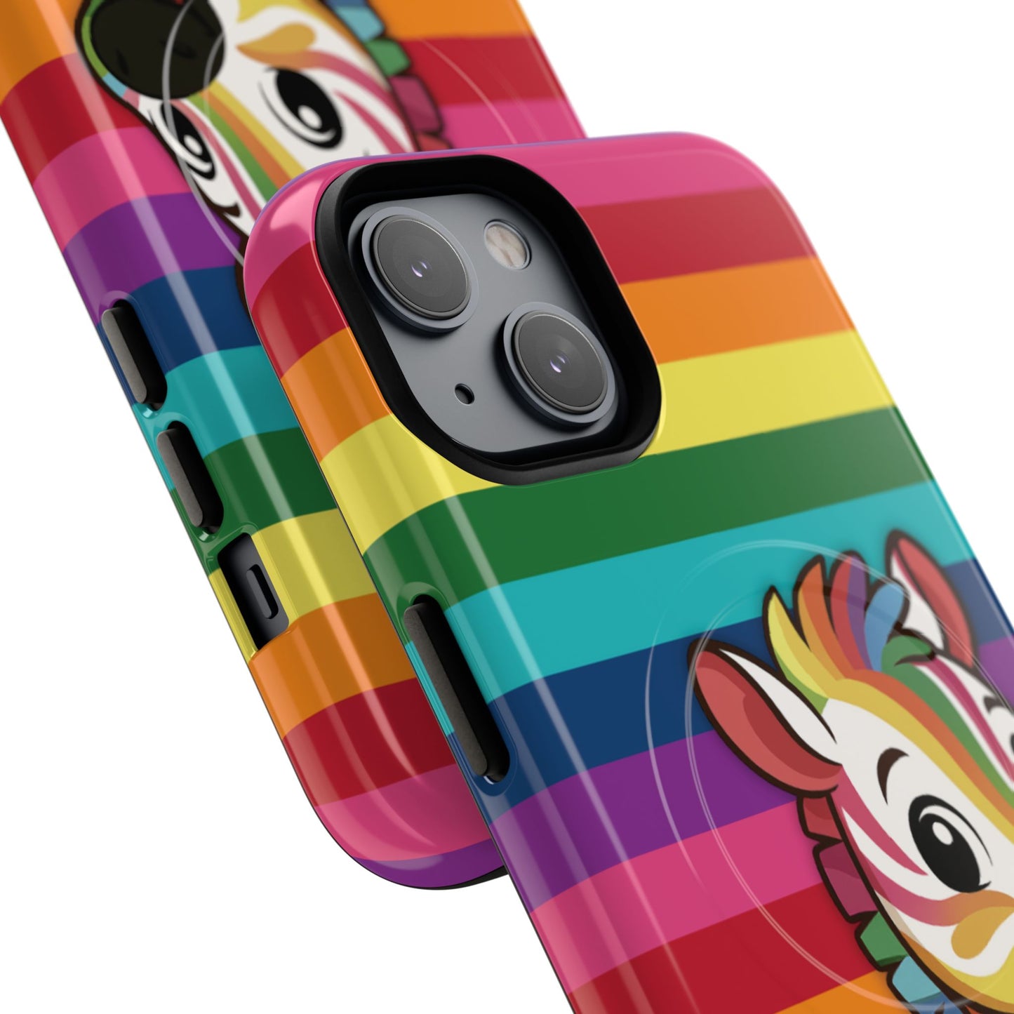 "zee the o.g." – original rainbow pride zebra magsafe® iphone tough case