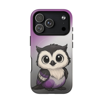 "Ace-Wise" – Asexual Pride Owl MagSafe® iPhone Tough Case