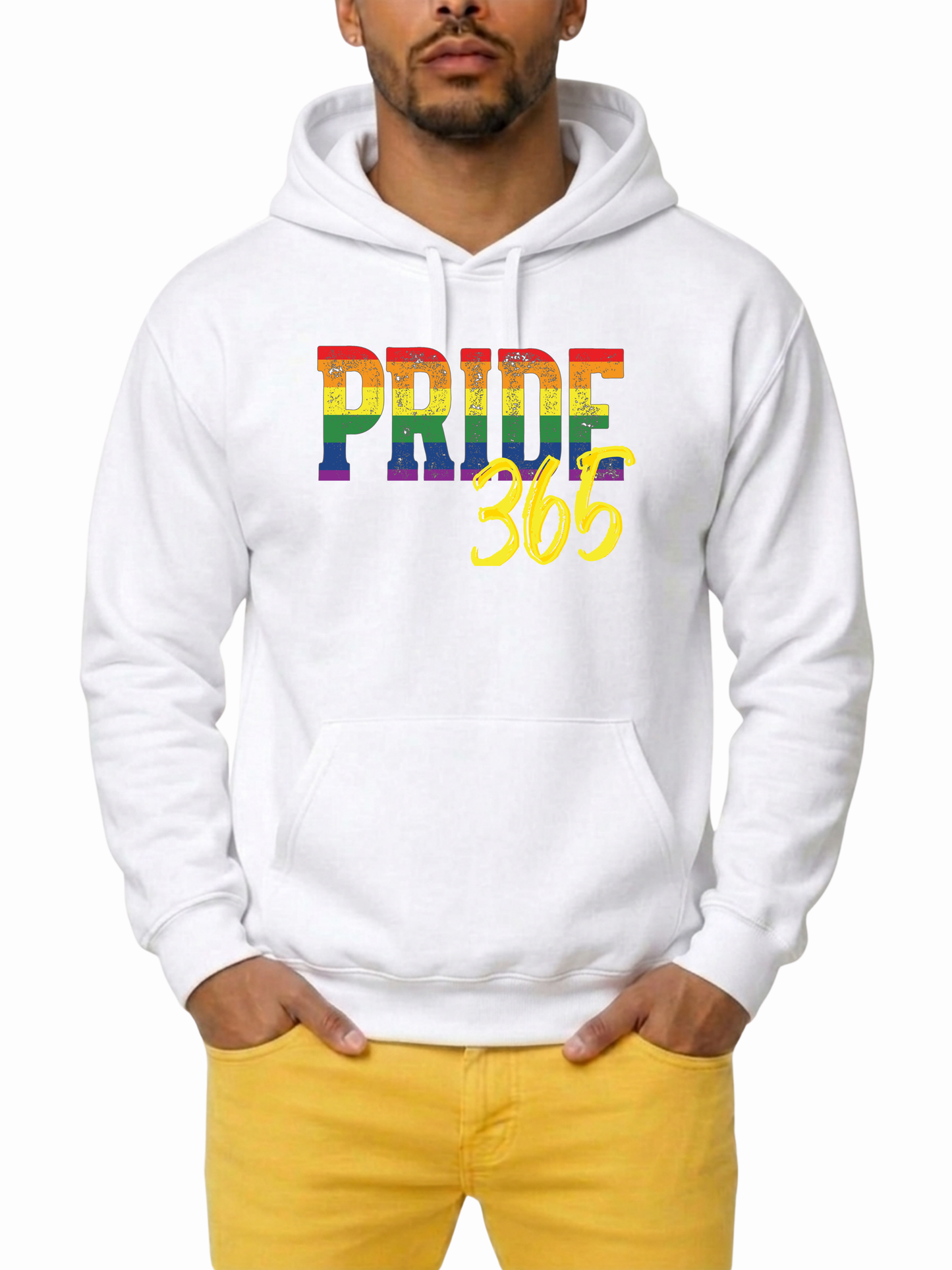 365pride unisex hoodie – traditional rainbow edition – 365pride collection