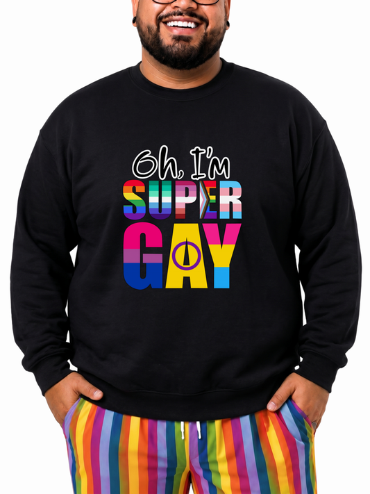 Super Gay Unisex Sweatshirt – Human Pride Collection