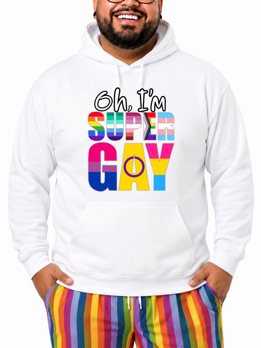 Super Gay Unisex Hoodie – Human Pride Collection
