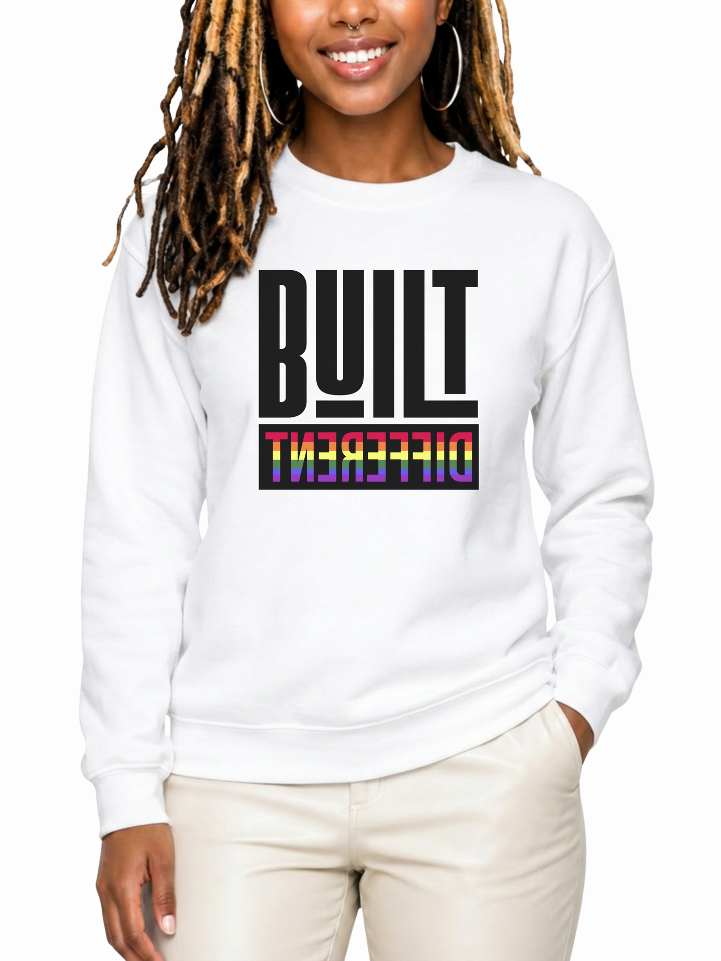 built different unisex sweatshirt – human pride collection