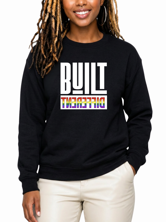 Built Different Unisex Sweatshirt – Human Pride Collection
