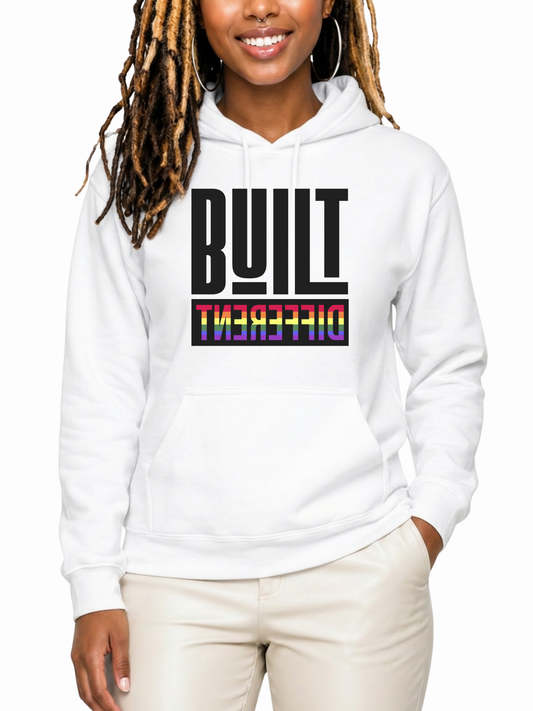Built Different Unisex Hoodie – Human Pride Collection